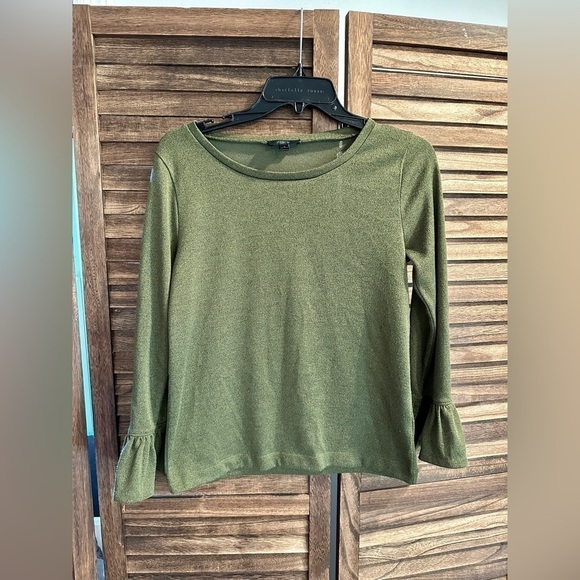 J. Crew Sweaters - J. Crew Bell Sleeve Metallic Top